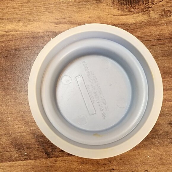 Vintage Glass Jar Storage Canister Blue Ribbon Geese White Country Goose Lid‎ - Picture 10 of 11